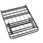 Base de cama con plataforma de acero, cama plegable de 14 pulgadas de alto