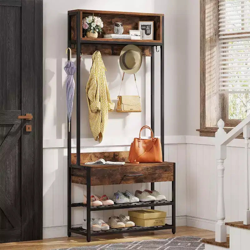 Recibidor 3 en 1 con cajón